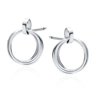 Cercei argint cu cercuri 11 mm DiAmanti Z1937ER-DIA (Argint 925‰ 1,5 g.)